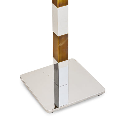 Chrome and Brass Floor Lamp by Stewart Ross James for Hansen - WYETH