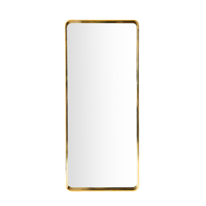 Soft Rectangle Wall Mirror in Bronze by WYETH