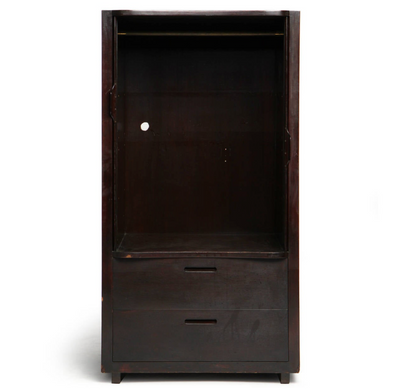 Tall Tambour Cabinet with Drawers by Edward Wormley for Dunbar