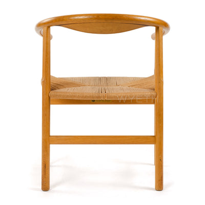 Oak Arm Chair with Wenge Inlay by Hans J. Wegner for PP Mobler - WYETH