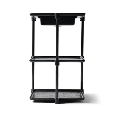 Single Drawer Three Tiered Cast Iron Table