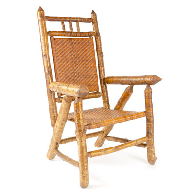 Grand Scale Silver Birch Armchair for H.C. Dexter Chair Company