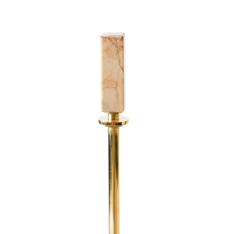 4 Column Structure on Marble Base Lamp