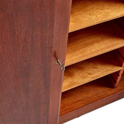 Solid Teak Cabinet with Open Shelving by Rudolf Rasmussen for Rud Rasmussen, 1960s