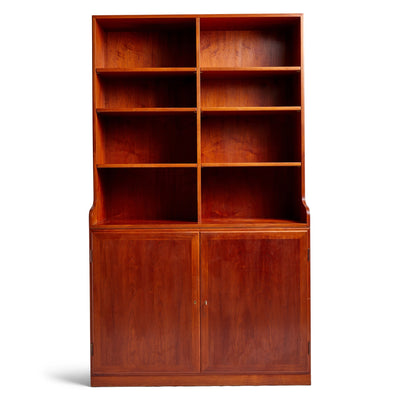 Solid Teak Cabinet with Open Shelving by Rudolf Rasmussen for Rud Rasmussen, 1960s