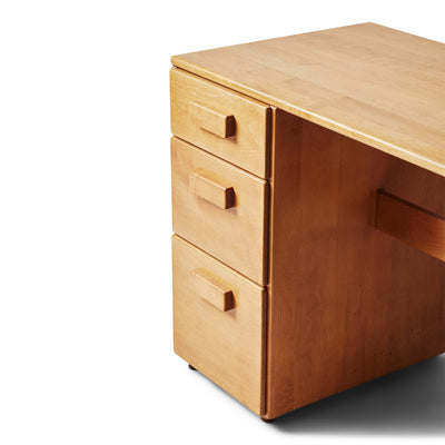Solid Birch Work Desk by Russel Wright for Conant Ball, 1935