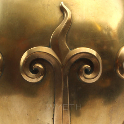 Massive Elegant Andirons from USA - WYETH