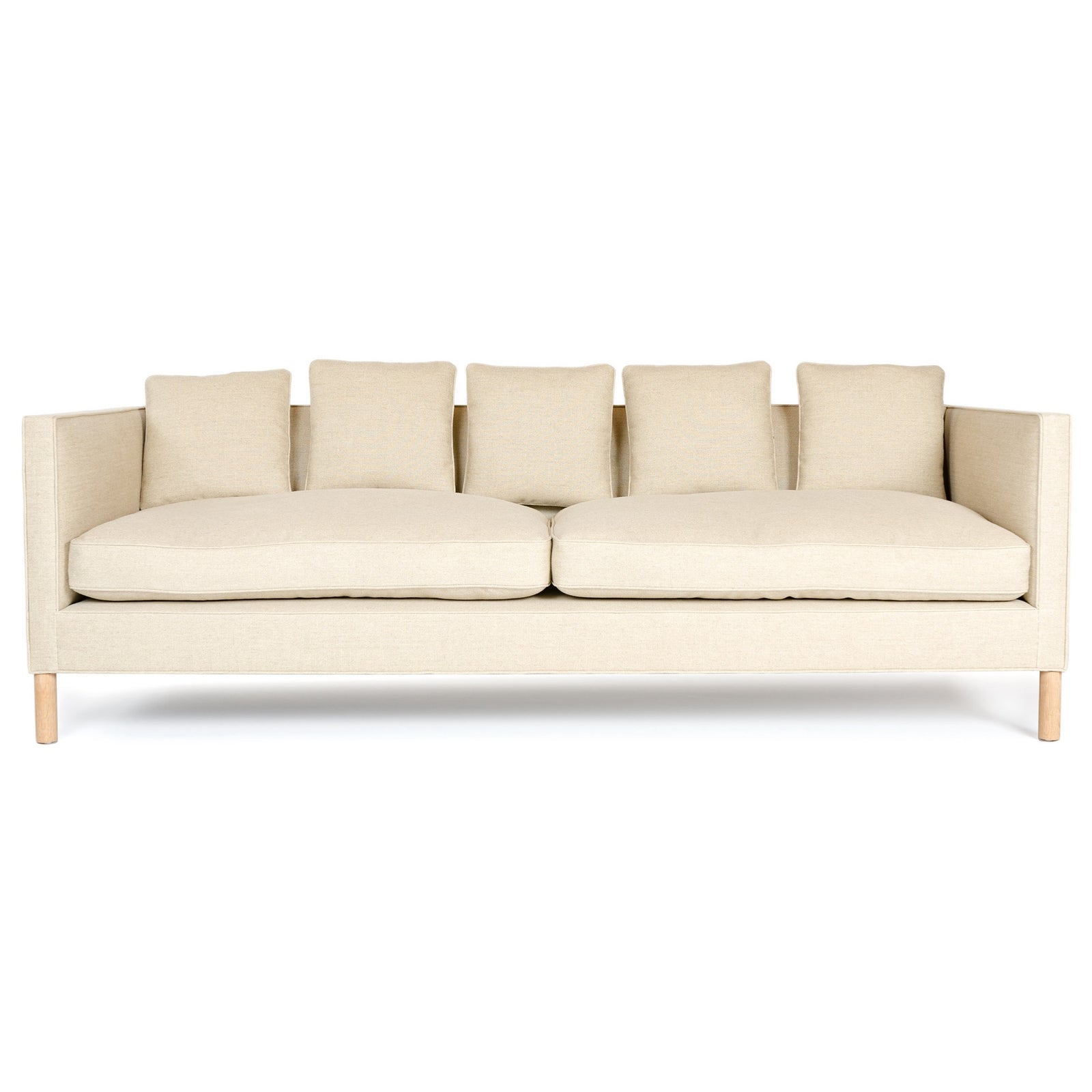 The ‘Tuxedo Sofa’ in Natural Linen by WYETH, Made to Order - WYETH