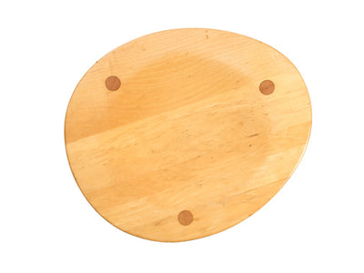 Solid Birch Three Legged Mortised & Tenon Stool for Hale of Vermont - WYETH