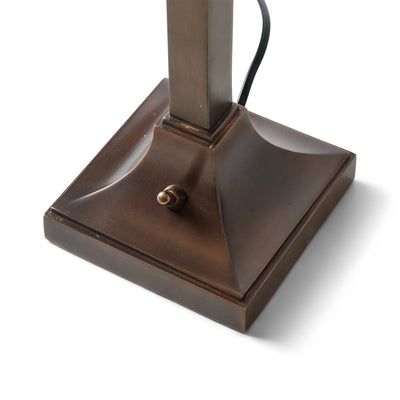 Bronze Bank Island or Desk Lamp by Frink Co.
