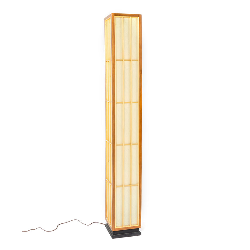 Modernist Shoji Grid Shade Floor Lamp for Lightolier, 1970's