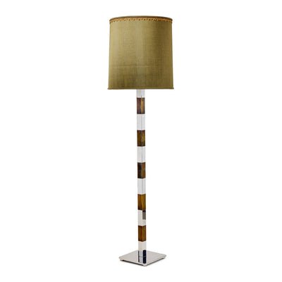 Chrome and Brass Floor Lamp by Stewart Ross James for Hansen - WYETH