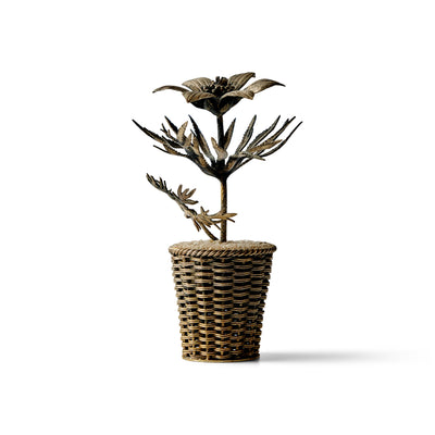 Sterling Flower Pot Sculpture by Janna Thomas for Tiffany