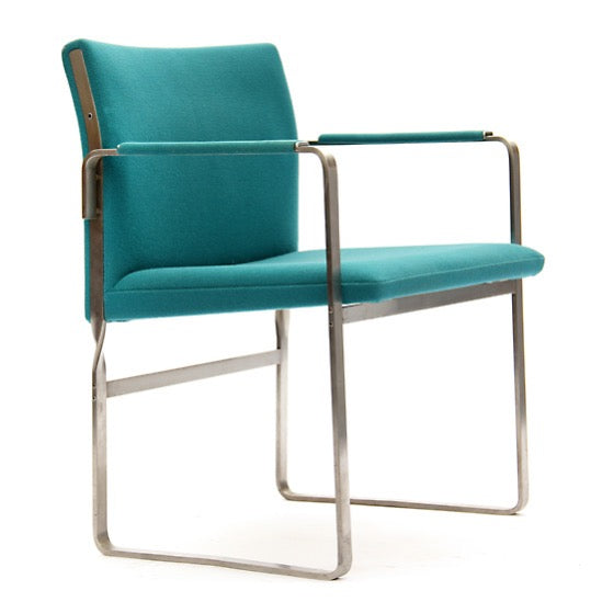 Steel Frame Arm Chair by Hans J. Wegner for Johannes Hansen, 1970
