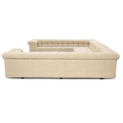 Unique 3 Side 'Party' Chesterfield Sofa by Edward Wormley for Dunbar - WYETH