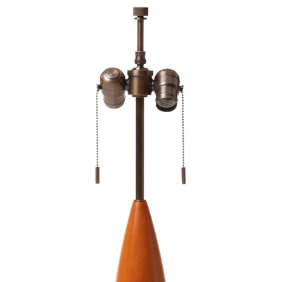 Turned Teak Table Lamp by ESA Denmark - WYETH