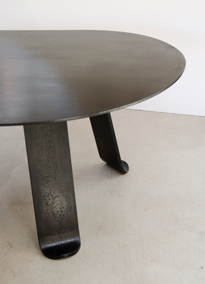 Chrysalis No. 1 Dining Table / Desk in Blackened Steel by WYETH, Made to Order - WYETH