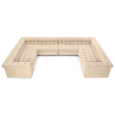 Unique 3 Side 'Party' Chesterfield Sofa by Edward Wormley for Dunbar - WYETH