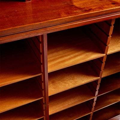 Solid Teak Cabinet with Open Shelving by Rudolf Rasmussen for Rud Rasmussen, 1960s