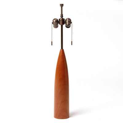 Turned Teak Table Lamp by ESA Denmark - WYETH