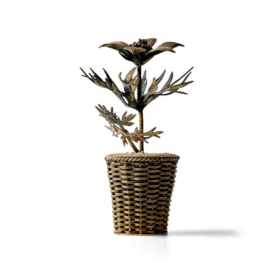 Sterling Flower Pot Sculpture by Janna Thomas for Tiffany