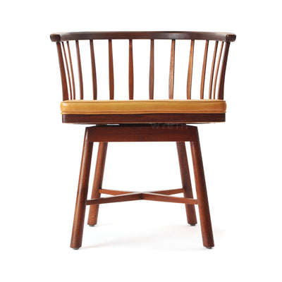 Pair of Swiveling Barrel Back Chairs by Edward Wormley for Dunbar, 1950s - WYETH
