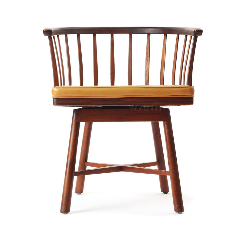 Pair of Swiveling Barrel Back Chairs by Edward Wormley for Dunbar, 1950s - WYETH