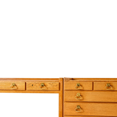 Unique Desk With Modular Cabinets by Hans J. Wegner for Johannes Hansen, 1947 - WYETH