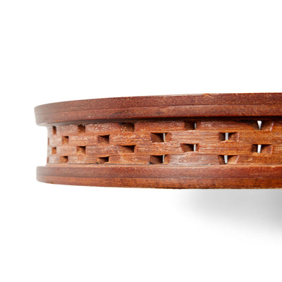 Leather Ash Receiver by Joseph B. Platt for Charles A. Schieren Co. NYC, 1940 - WYETH