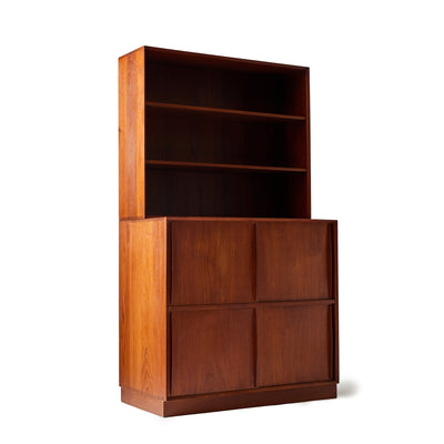 A Solid Teak Bookcase With Adjustable Shelving by Peter Hvidt & Orla Mölgaard-Nielsen - WYETH