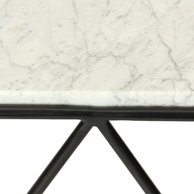 Avard Wrought Iron and Marble End Table by Darrell Landrum for Avard - WYETH
