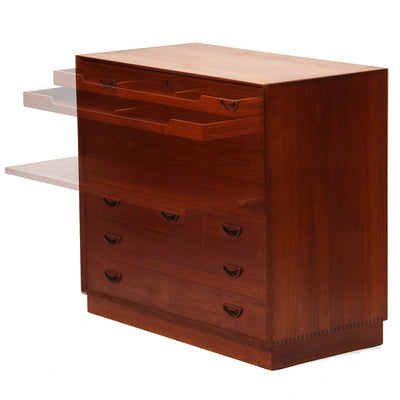 A Solid Teak Drawer Cabinet by Peter Hvidt & Orla Mölgaard-Nielsen - WYETH