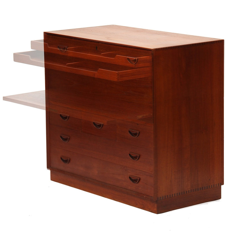 A Solid Teak Drawer Cabinet by Peter Hvidt & Orla Mölgaard-Nielsen - WYETH