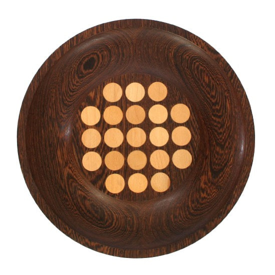 Dotted Wood Platter by Th. Skjode Knudsen for Skjøde Skjern - WYETH