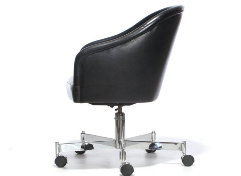 Barrel-Back Desk Chair by Ward Bennett for Brickel Associates - WYETH