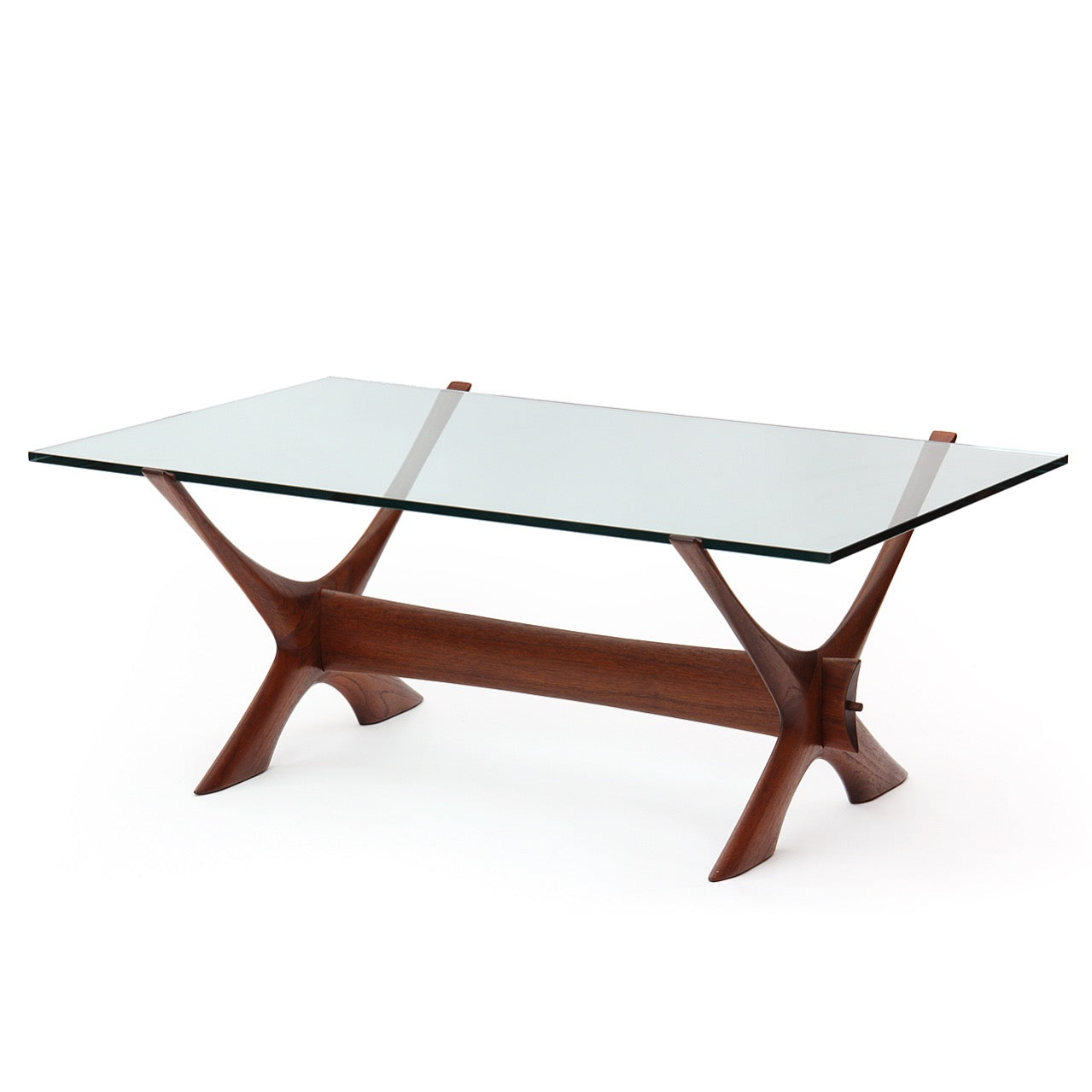 the 'Condor' Table in Teak and Glass by Fredrik Schriever-Abeln for Örebro Glasfabrik