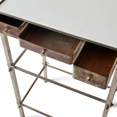 Nickel On Bronze 3 Tier Utility Table from USA