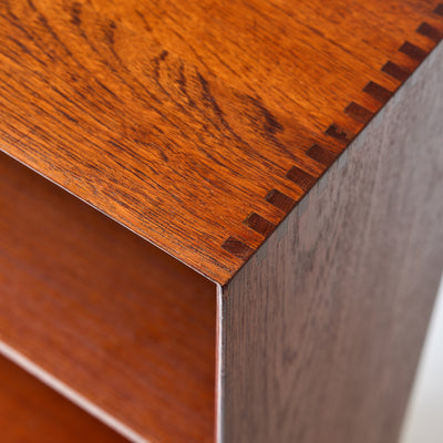 A Solid Teak Bookcase With Adjustable Shelving by Peter Hvidt & Orla Mölgaard-Nielsen - WYETH