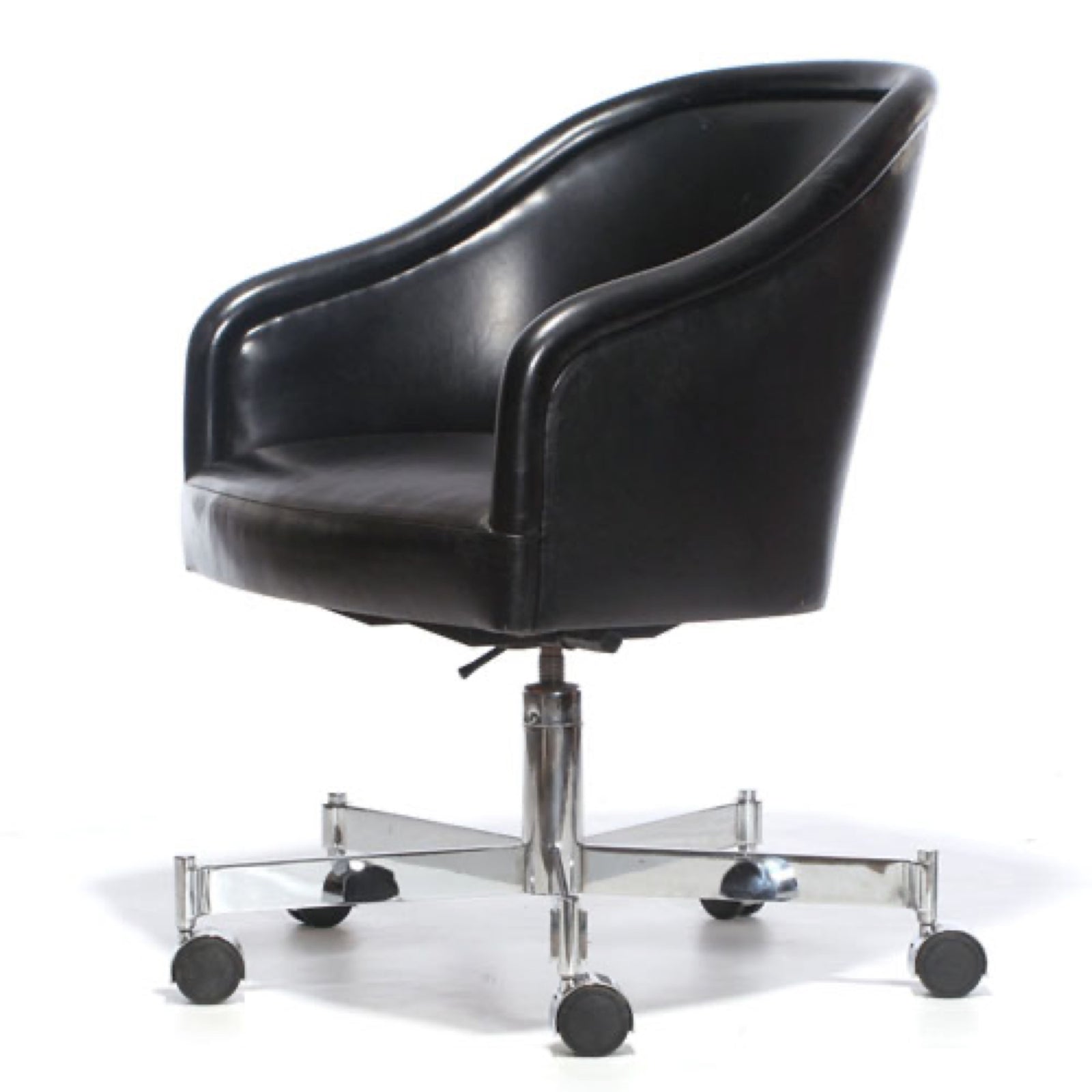Barrel-Back Desk Chair by Ward Bennett for Brickel Associates - WYETH