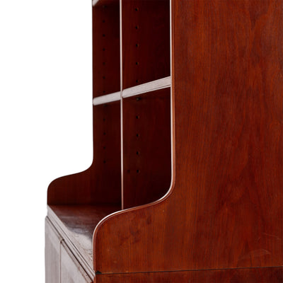 Solid Teak Cabinet with Open Shelving by Rudolf Rasmussen for Rud Rasmussen, 1960s