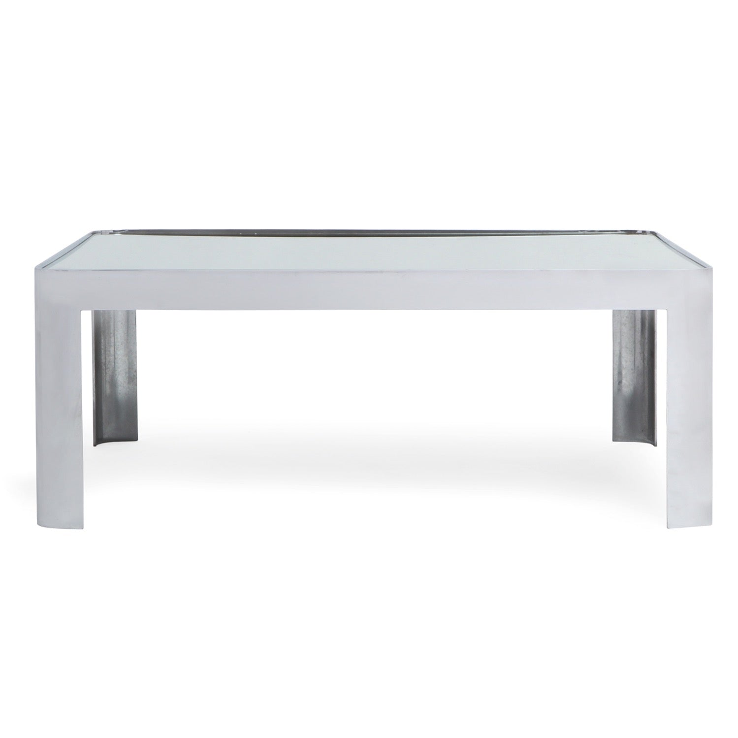 Polished Steel Low Table from USA