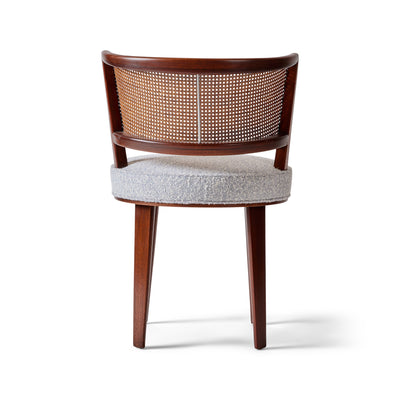 Round Swivel Chair with Cane Back by Edward Wormley for Dunbar