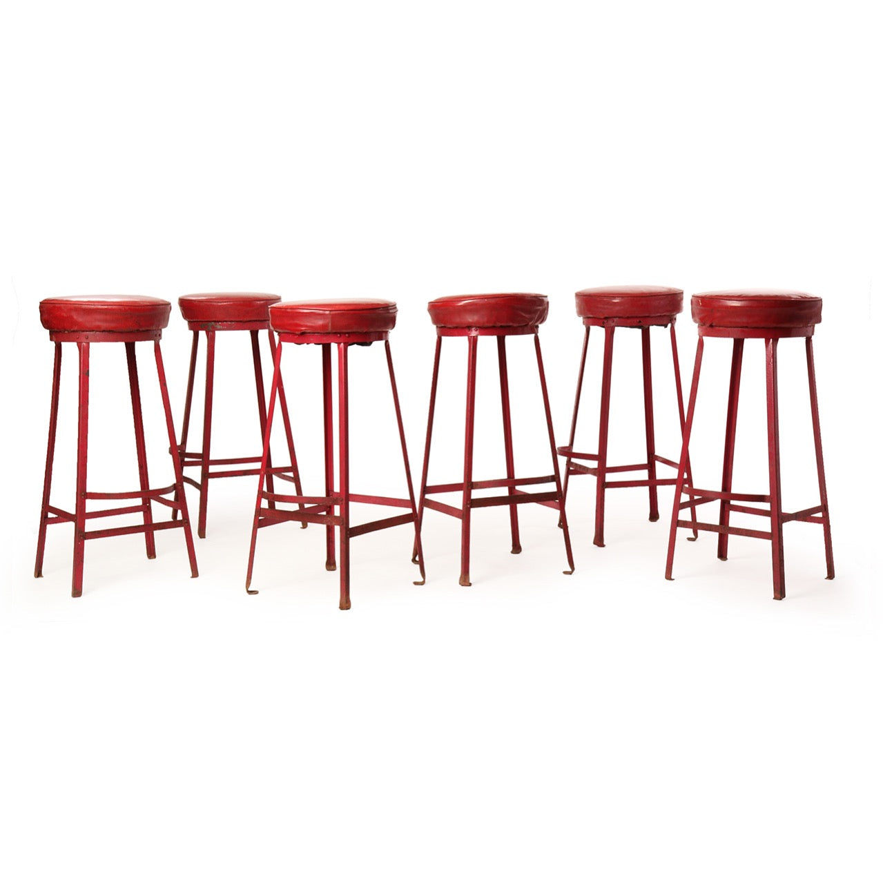 Set of Welded Steel Stools from USA
