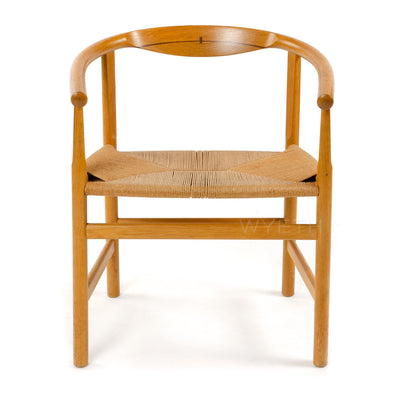 Oak Arm Chair with Wenge Inlay by Hans J. Wegner for PP Mobler - WYETH