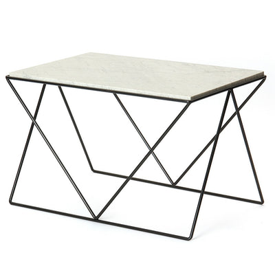 Avard Wrought Iron and Marble End Table by Darrell Landrum for Avard - WYETH
