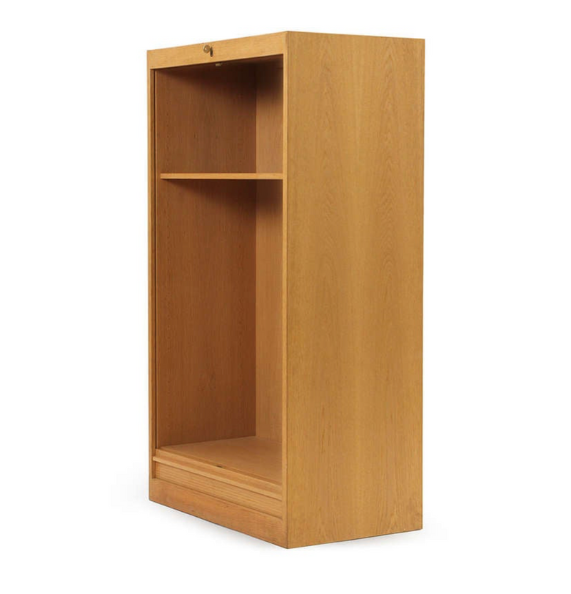 Tambour Front Home Office Cabinet by Hans J. Wegner for Johannes Hansen
