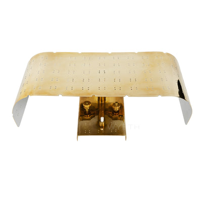 Perforated Brass Sconce from Finland