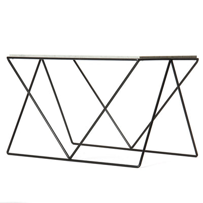 Avard Wrought Iron and Marble End Table by Darrell Landrum for Avard - WYETH