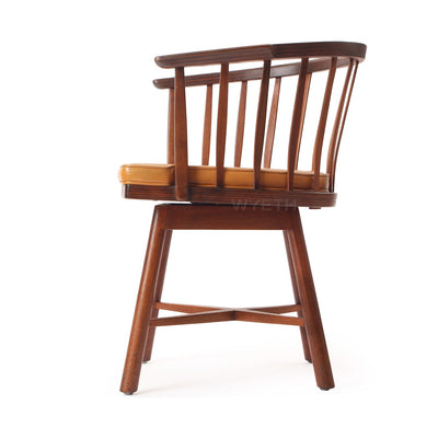 Pair of Swiveling Barrel Back Chairs by Edward Wormley for Dunbar, 1950s - WYETH