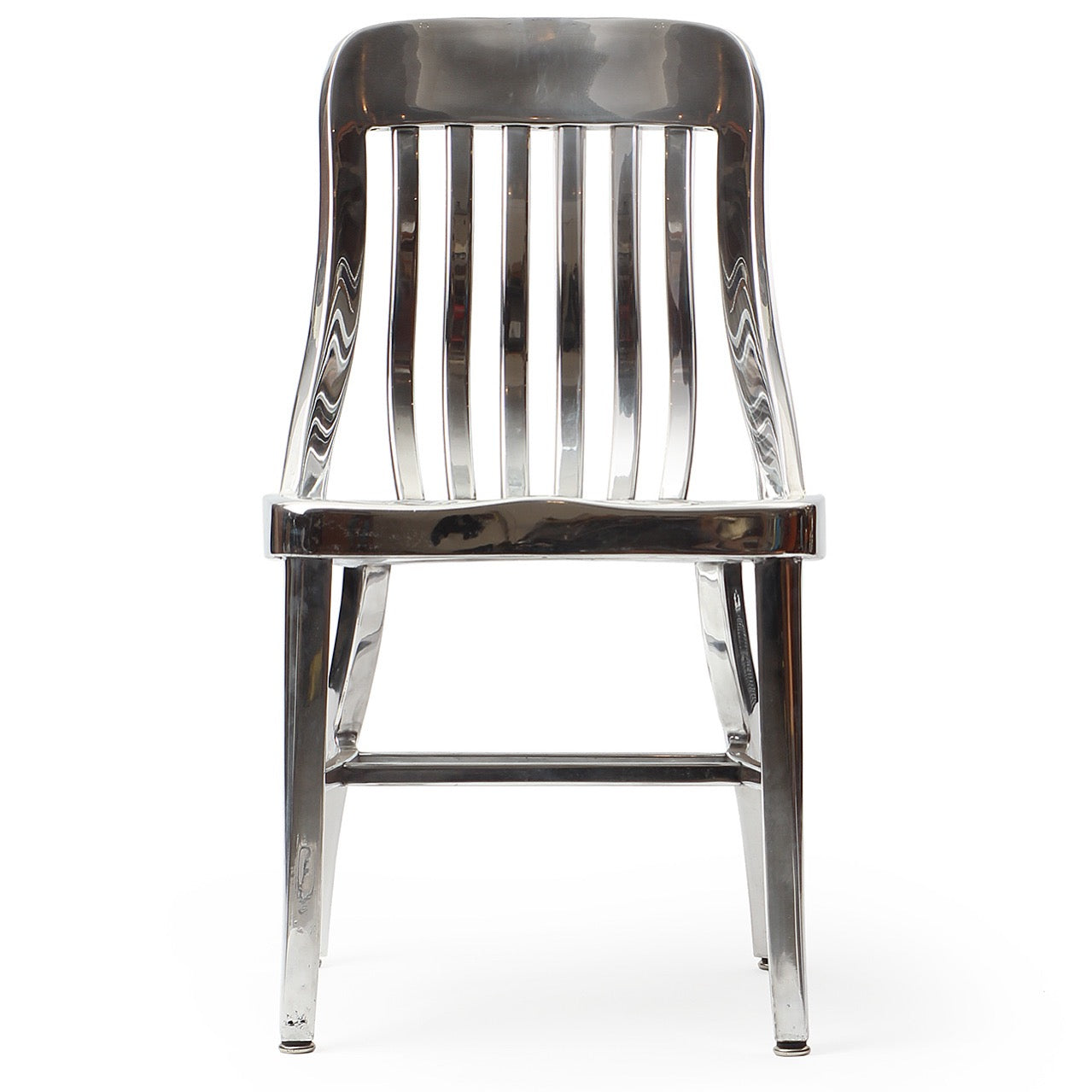 Polished Aluminum Chair Goodform for General Fireproofing - WYETH
